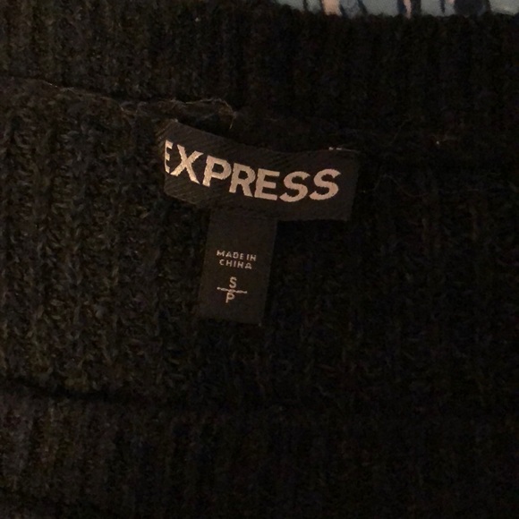Express Flutter Cold Shoulder Sweater - Picture 2 of 5